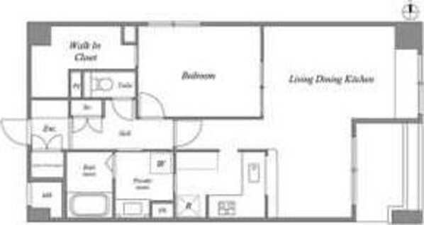 CASSIA江坂の物件間取画像